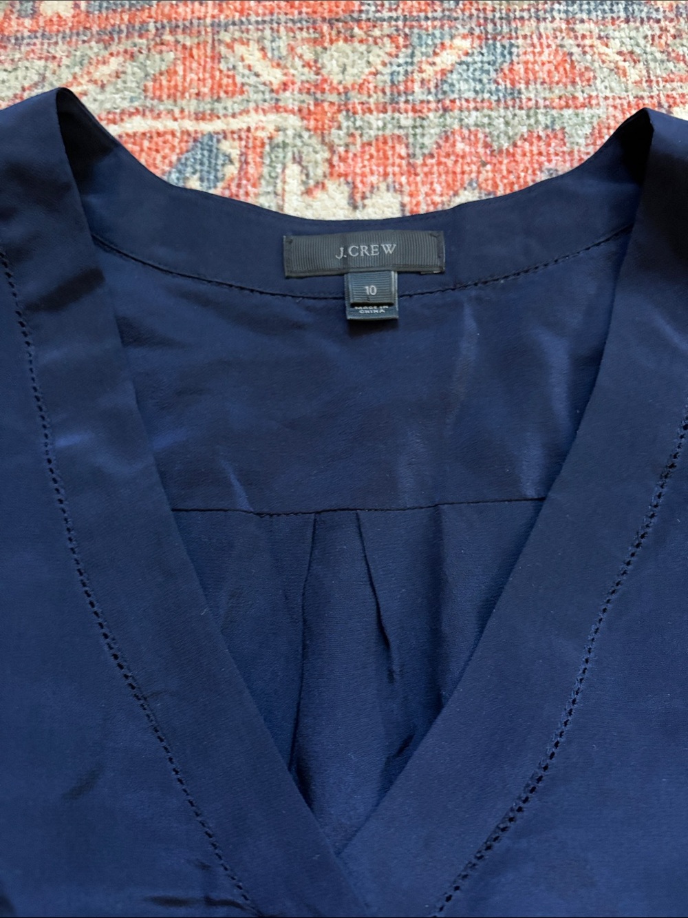 BUNDLE OF TWO - J. Crew - Silk Popover Blouse Tops - 10 - Picture 10 of 12